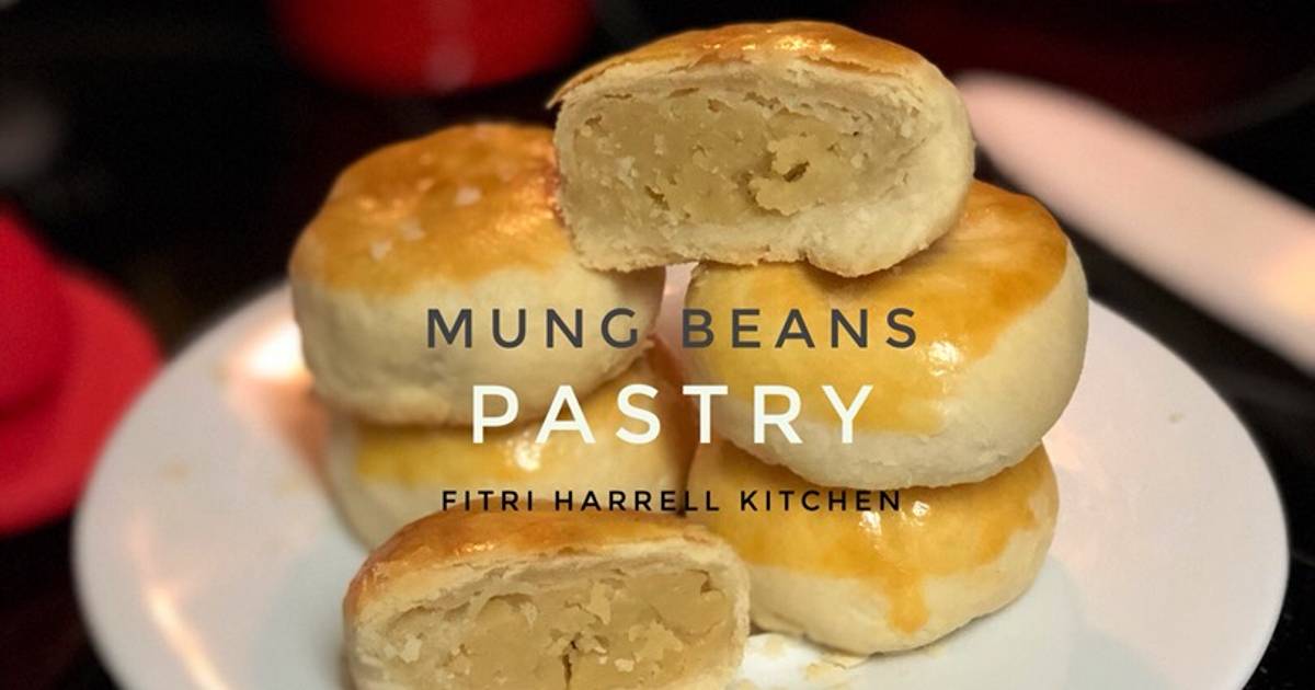 Resep Mung Bean Pastry (Pia / Bakpia lembut enak) (not sweet dough