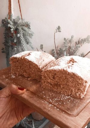 Una foto de Budín de coco y dulce de leche 🥥