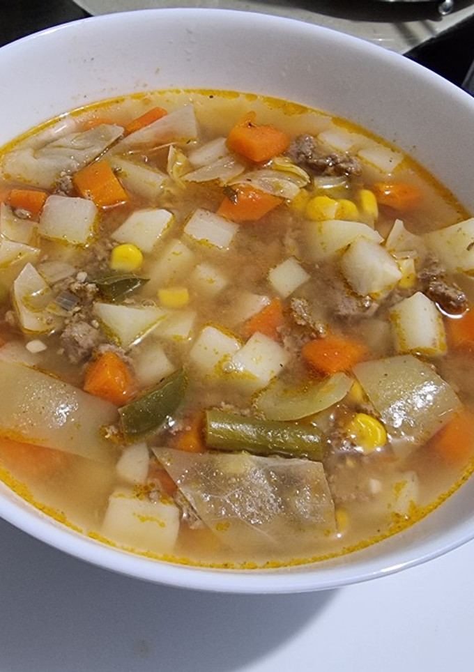 Una foto de Picadillo en caldillo