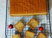 Gambar sponge lemon cake