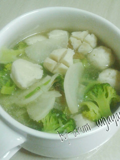 Foto resep Sup bakso ayam lobak brokoli #bikinramadanberkesan