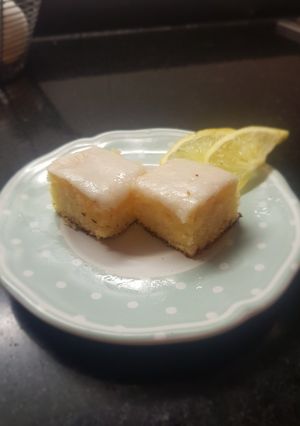 Una foto de Budin de limon