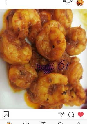 عکسی از دستور دوپیازه میگو