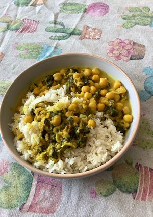 Una foto de Garbanzos al Curry