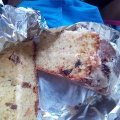 A picture of Light fruit cake # Christmas Bakingcontest #Authormarathon.