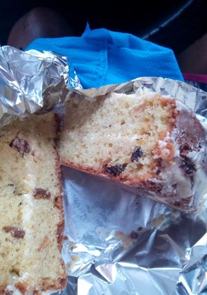A picture of Light fruit cake # Christmas Bakingcontest #Authormarathon.