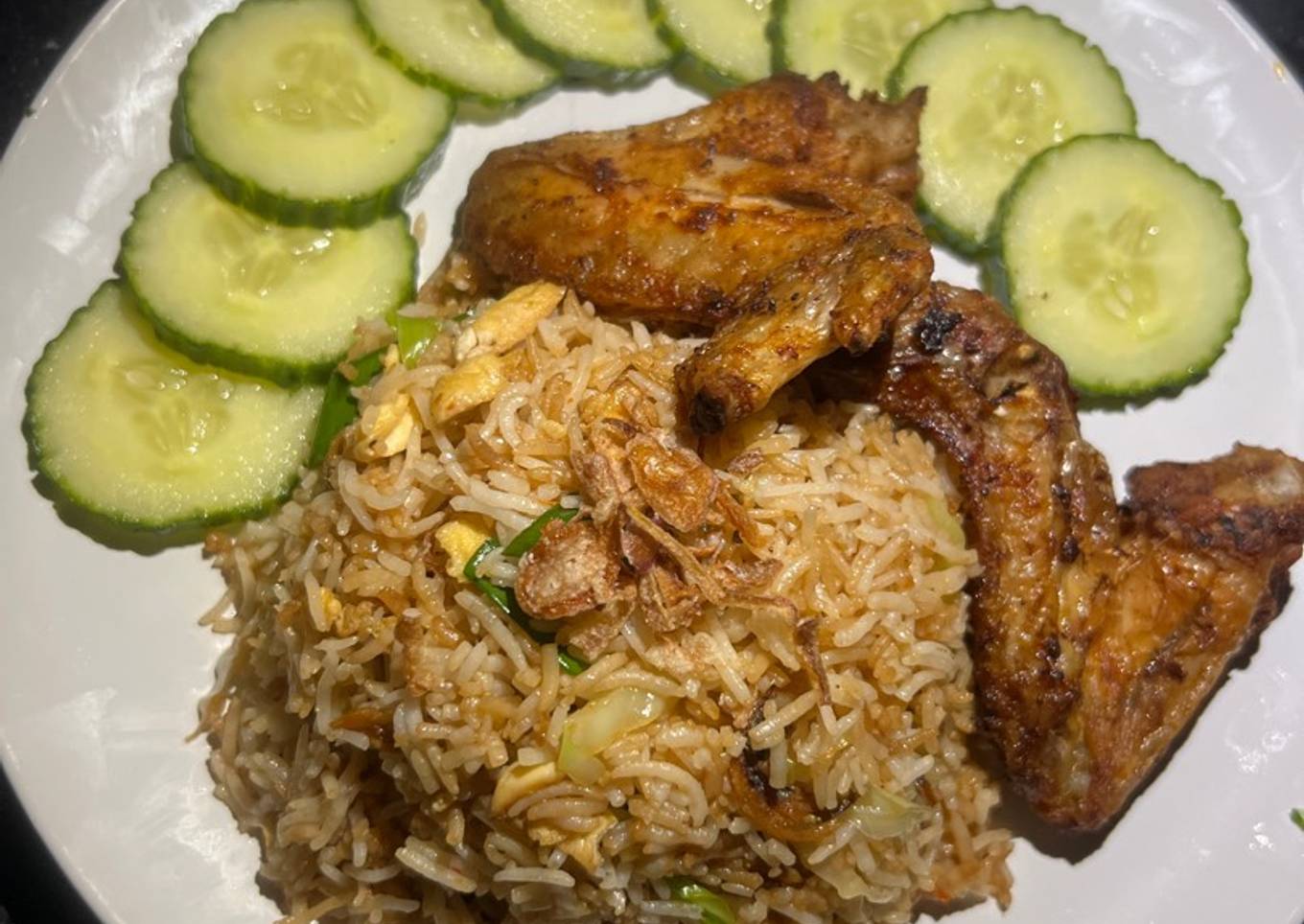 Nasi goreng ikan bilis