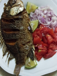 A picture of Deep fried fish.