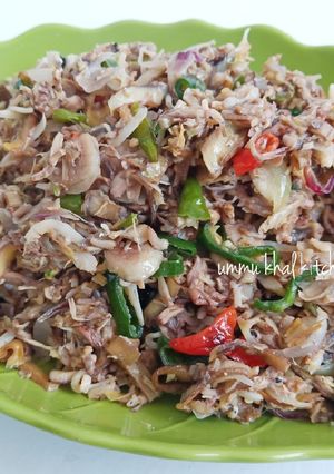 Foto resep Tumis Jantung Pisang Pedas