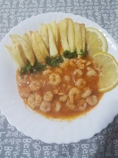 صورة لوصفة جمبري بالصلصة