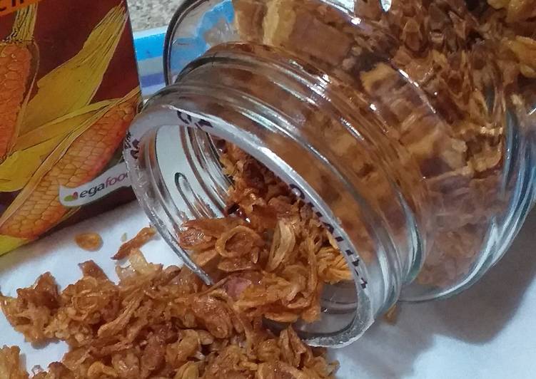 Cara Menghidangkan Bawang goreng crispy Untuk Pemula!