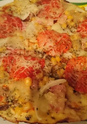 Serpenyős pizza recept fotója