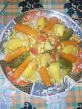 Moroccan Couscous with Vegetables and Chicken