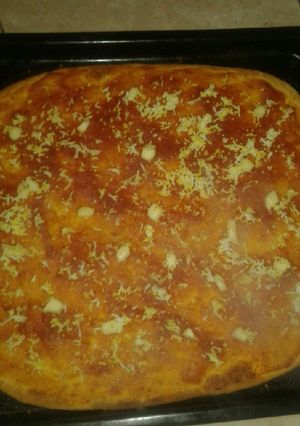 صورة لوصفة بيتزا