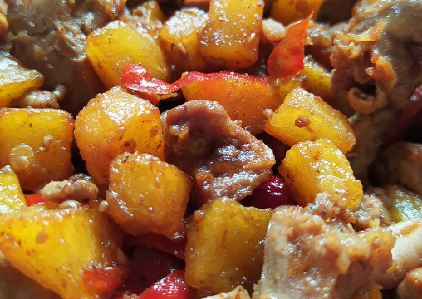Sambal Kentang dan Ati Ayam