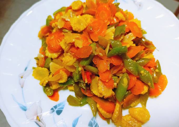 Cara bikin Tumis Buncis, Jagung Muda, Dan Wortel Cara bikin Tumis Buncis, Jagung Muda, Dan Wortel
