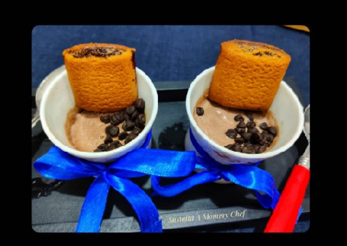Coconut milk - chocolate ice cream