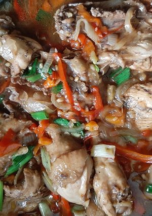 Foto resep Ayam kecap lada hitam pedes manis mantepp