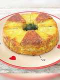 Flan de courgettes aux maquereaux