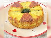 Une photo de flan courgettes