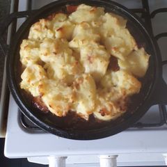 Shepherds Pie from leftovers A picture of Shepherds Pie from leftovers.