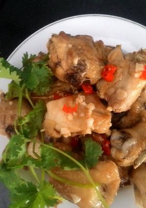 Hình của món Gà chiên mắm.