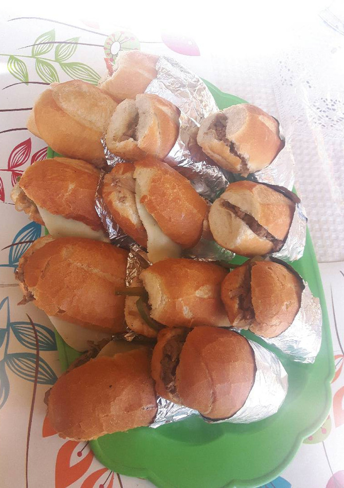 Una foto de Sándwich filadelfia