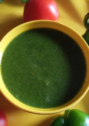 धनिया पुदीना की चटनी (dhaniya pudina ki chutney recipe in Hindi) रेसिपी मुख्य फोटो