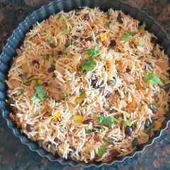 A picture of Mexican Rice.
