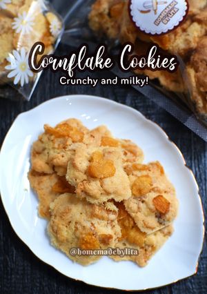 Foto resep Crunchy Cornflake Cookies #homemadebylita