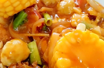 Resep Ayam, Udang, Bakso Saus Asam Manis Pedas Ekonomis
