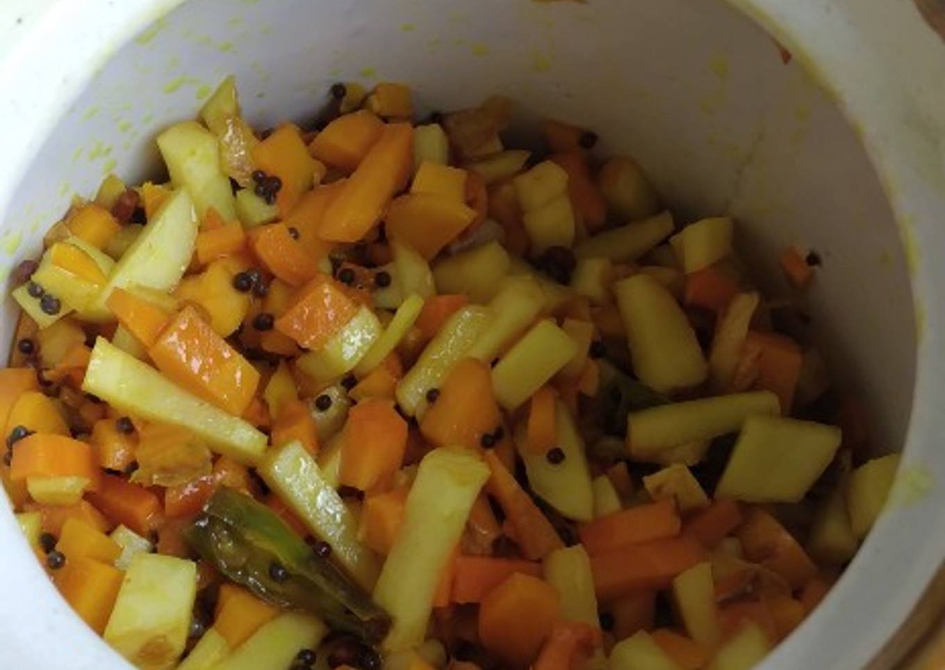 Raw turmeric and Mango ginger pickle