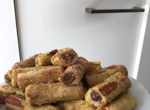 Una foto de Rollitos de Nutella💕