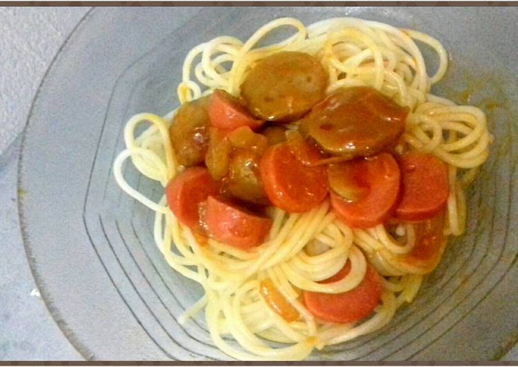 Proses memasak Spagheti sederhana #Bikinramadhanberkesan#seninsemangat yang enak