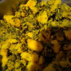 A picture of Methi aloo.
