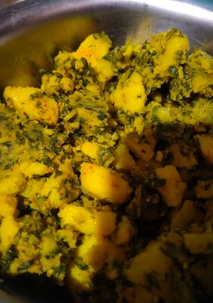 A picture of Methi aloo.
