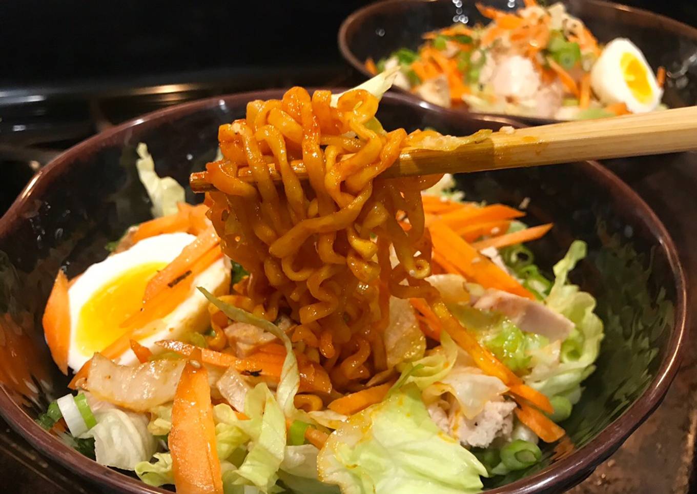 Quick and easy ramen salad