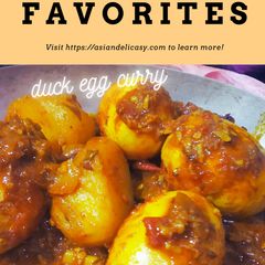 A picture of Duck egg curry.