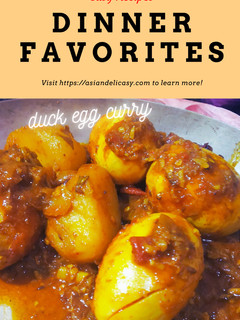 A picture of Duck egg curry.