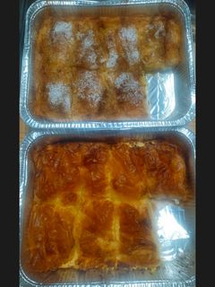 Φωτογραφία της συνταγής Μπουγάτσα με κρέμα & τυρί με 1 πακέτο φύλλων κρούστας ✨2 σε 1 έξτρα βουτυρένιες με πλούσιες κρέμες✨