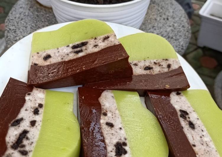 Bahan 🥑Puding alpukat oreo coklat | Langkah Membuat 🥑Puding alpukat oreo coklat Yang Sempurna