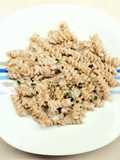 Fusilli con ricotta e funghi porcini secchi