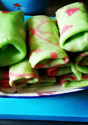 Foto resep Dadar gulung Polkadot