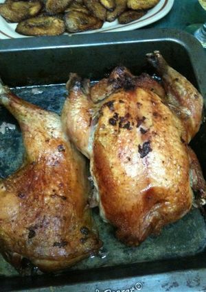 Una foto de Pollo relleno al horno