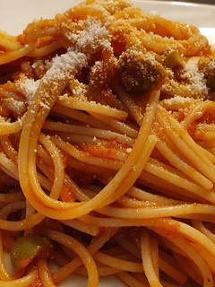 Una foto de Spaghetti alla Vesuviana
