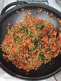 Bowl nutritivo de lentilhas vegano