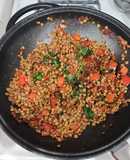 Bowl nutritivo de lentilhas vegano