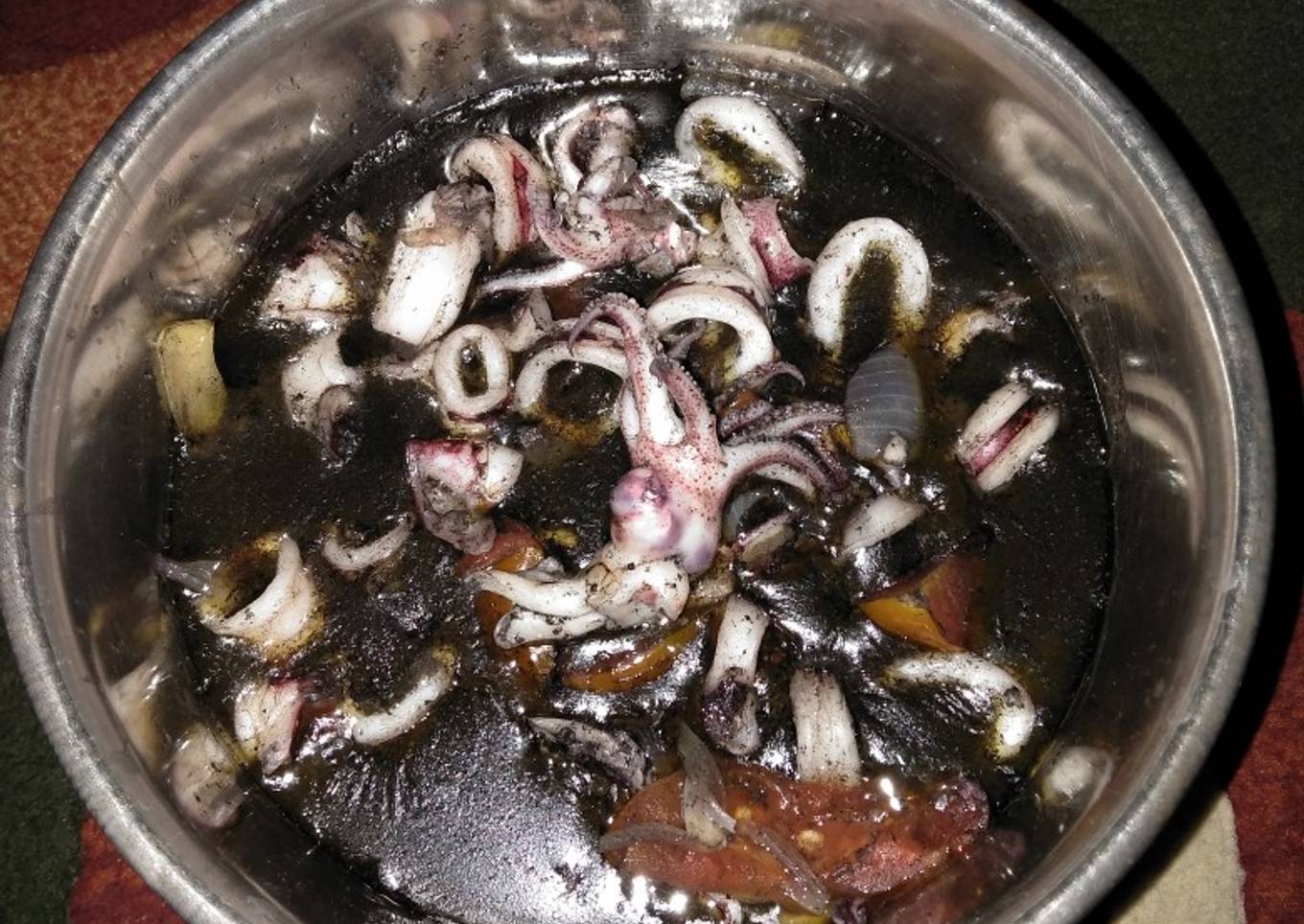 Cumi hitam dengan saus tiram