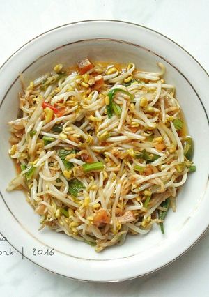 Foto resep Cah Toge Ikan Asin Teri Medan