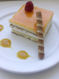 Una foto de Tarta de melocotón